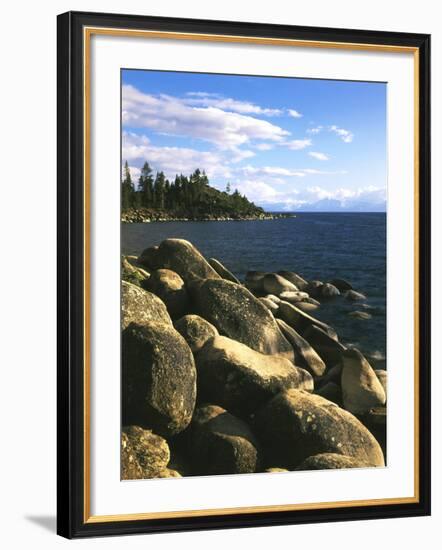 View of Lake Tahoe, Lake Tahoe Nevada State Park, Nevada, USA-Adam Jones-Framed Photographic Print