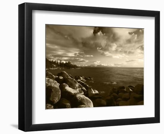 View of Lake Tahoe, Lake Tahoe Nevada State Park, Nevada, USA-Adam Jones-Framed Photographic Print