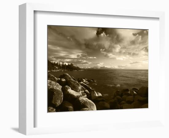 View of Lake Tahoe, Lake Tahoe Nevada State Park, Nevada, USA-Adam Jones-Framed Photographic Print