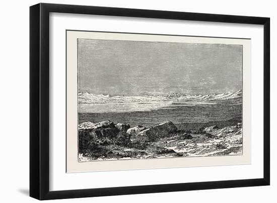 View of Lake Victoria, Pamir Steppe-null-Framed Giclee Print