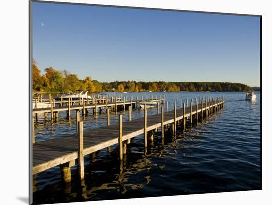 View of Lake Winnipesauke, Wolfeboro, New Hampshire, USA-Jerry & Marcy Monkman-Mounted Photographic Print