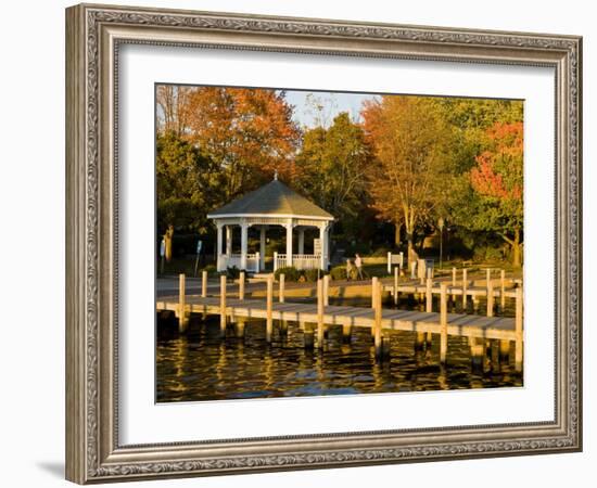 View of Lake Winnipesauke, Wolfeboro, New Hampshire, USA-Jerry & Marcy Monkman-Framed Photographic Print