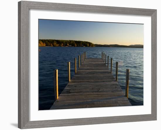 View of Lake Winnipesauke, Wolfeboro, New Hampshire, USA-Jerry & Marcy Monkman-Framed Photographic Print