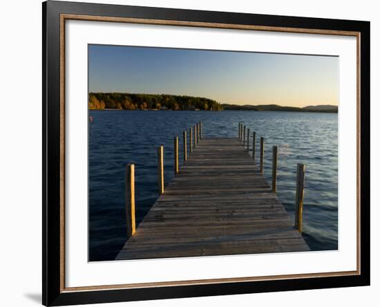 View of Lake Winnipesauke, Wolfeboro, New Hampshire, USA-Jerry & Marcy Monkman-Framed Photographic Print