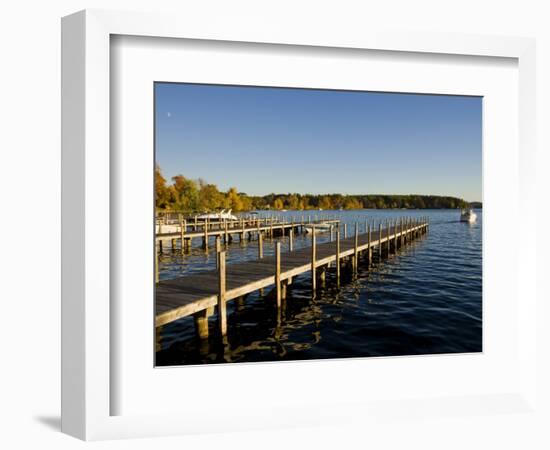 View of Lake Winnipesauke, Wolfeboro, New Hampshire, USA-Jerry & Marcy Monkman-Framed Photographic Print