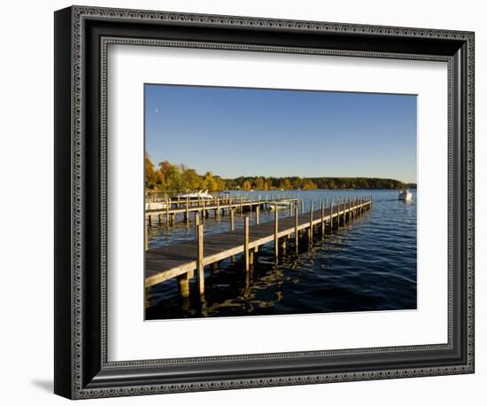 View of Lake Winnipesauke, Wolfeboro, New Hampshire, USA-Jerry & Marcy Monkman-Framed Photographic Print