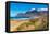 View of landscape and Playa de Famara beach, Caleta de Famara, Caleta de Famara, Lanzarote-Frank Fell-Framed Premier Image Canvas