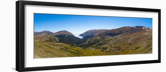 View of landscape from Alpine Visitor Center, Trail Ridge Road, Estes Park, Rocky Mountain Natio...-null-Framed Photographic Print