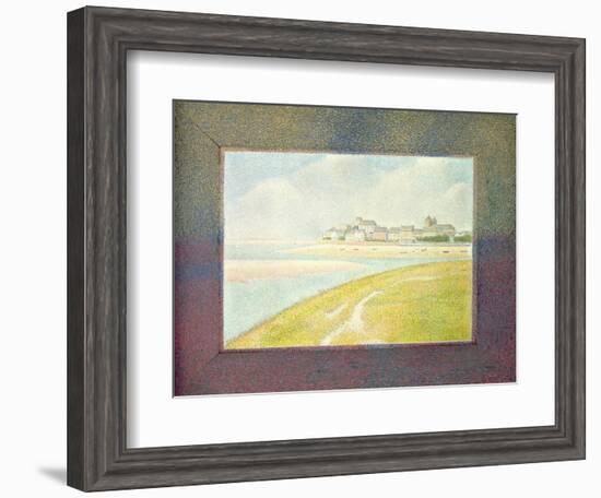 View of Le Crotoy, from Upstream, 1889-Georges Seurat-Framed Giclee Print