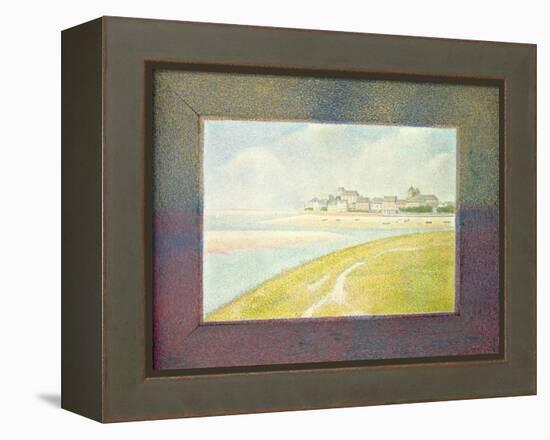 View of Le Crotoy, from Upstream, 1889-Georges Seurat-Framed Premier Image Canvas