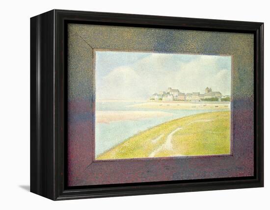 View of Le Crotoy, from Upstream, 1889-Georges Seurat-Framed Premier Image Canvas