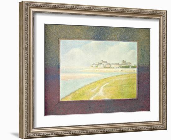 View of Le Crotoy, from Upstream, 1889-Georges Seurat-Framed Giclee Print