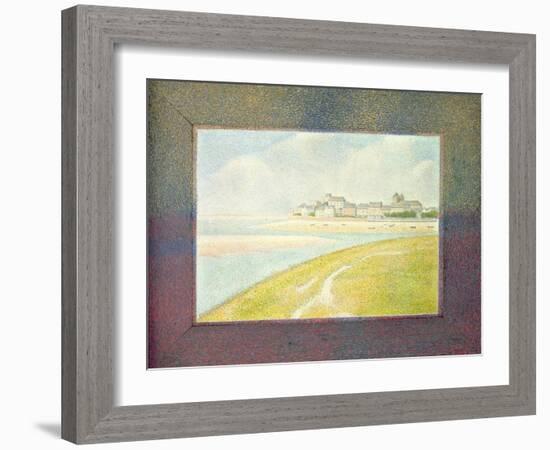 View of Le Crotoy, from Upstream, 1889-Georges Seurat-Framed Giclee Print