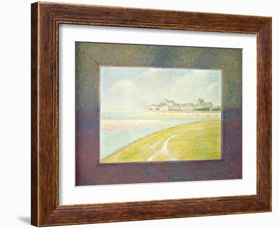 View of Le Crotoy, from Upstream, 1889-Georges Seurat-Framed Giclee Print