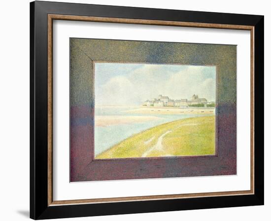 View of Le Crotoy, from Upstream, 1889-Georges Seurat-Framed Giclee Print