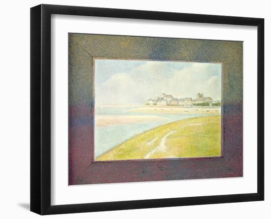 View of Le Crotoy, from Upstream, 1889-Georges Seurat-Framed Giclee Print
