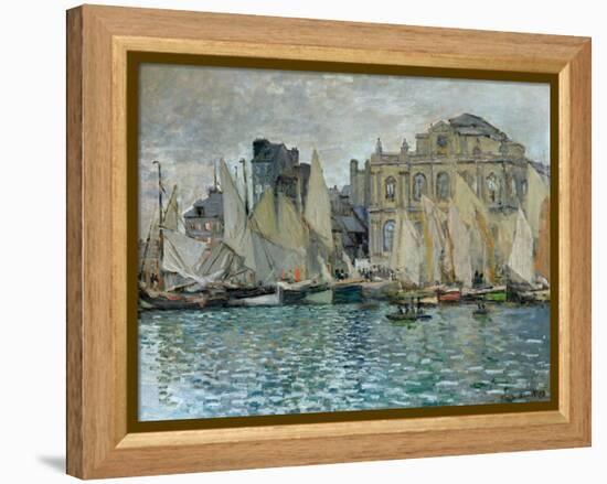 View of Le Havre, 1873-Claude Monet-Framed Premier Image Canvas