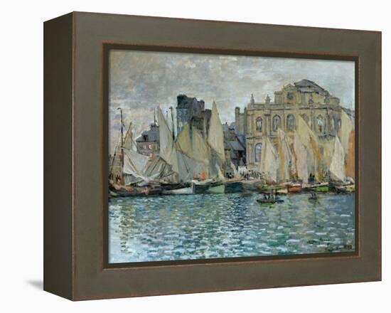 View of Le Havre, 1873-Claude Monet-Framed Premier Image Canvas