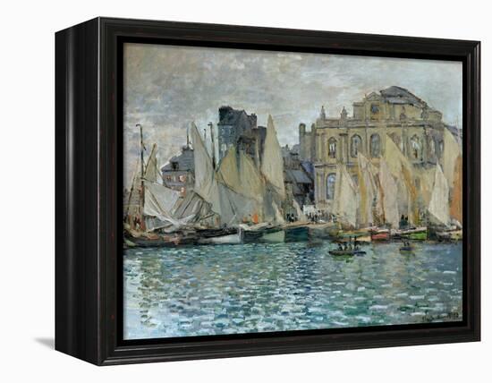 View of Le Havre, 1873-Claude Monet-Framed Premier Image Canvas