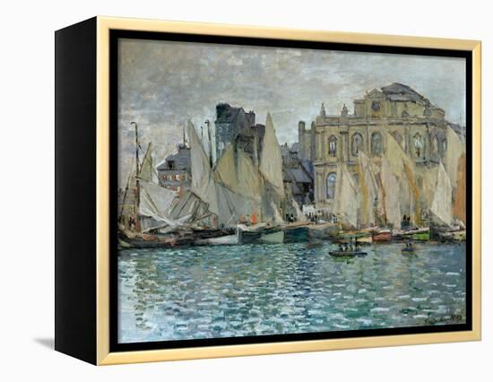 View of Le Havre, 1873-Claude Monet-Framed Premier Image Canvas