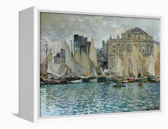 View of Le Havre, 1873-Claude Monet-Framed Premier Image Canvas