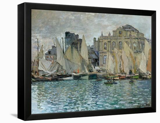 View of Le Havre, 1873-Claude Monet-Framed Premier Image Canvas