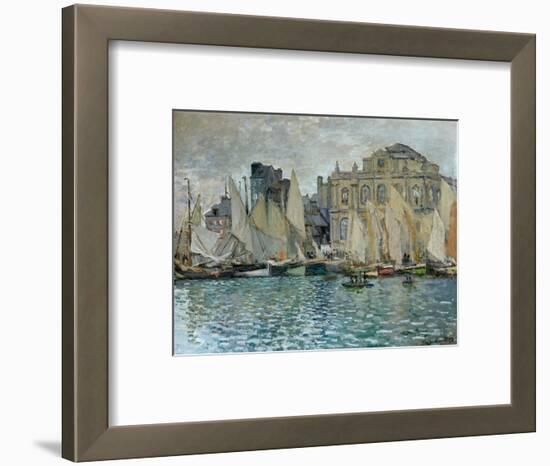 View of Le Havre, 1873-Claude Monet-Framed Premium Giclee Print