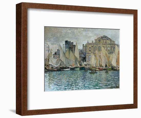 View of Le Havre, 1873-Claude Monet-Framed Premium Giclee Print