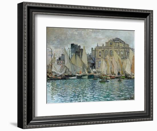View of Le Havre, 1873-Claude Monet-Framed Premium Giclee Print