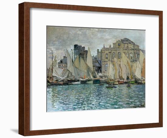 View of Le Havre, 1873-Claude Monet-Framed Giclee Print