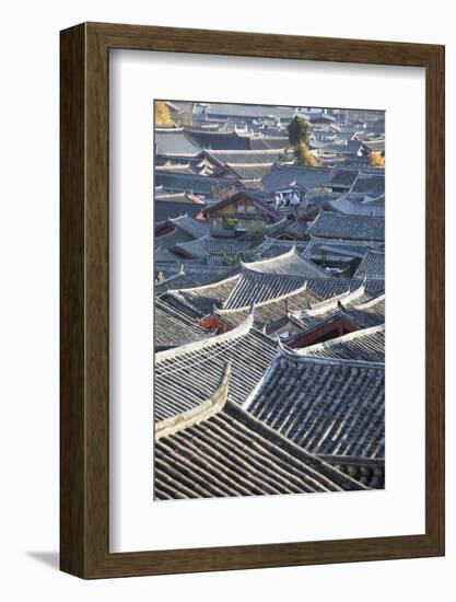 View of Lijiang, UNESCO World Heritage Site, Yunnan, China, Asia-Ian Trower-Framed Photographic Print