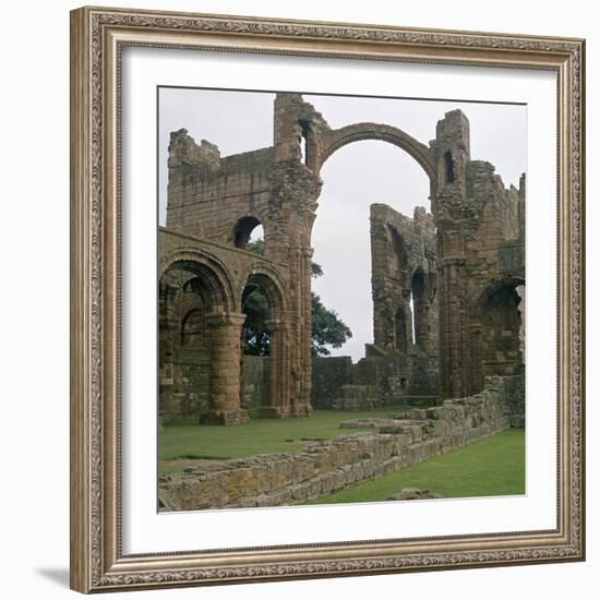 View of Lindisfarne Priory, 7th Century-CM Dixon-Framed Photographic Print