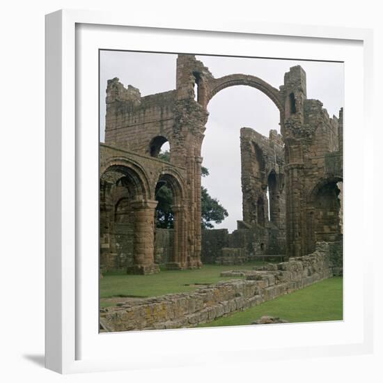 View of Lindisfarne Priory, 7th Century-CM Dixon-Framed Photographic Print