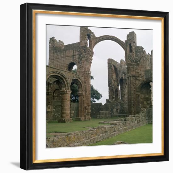 View of Lindisfarne Priory, 7th Century-CM Dixon-Framed Photographic Print