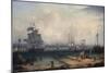 View of Liverpool, from Cheshire-Robert Salmon-Mounted Giclee Print