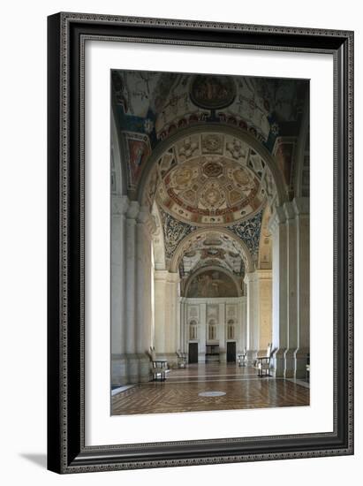 View of Loggia, 1517, Designed-Raffaello Sanzio-Framed Giclee Print