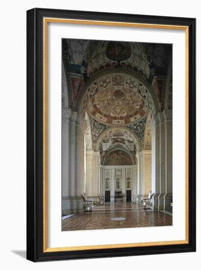 View of Loggia, 1517, Designed-Raffaello Sanzio-Framed Giclee Print