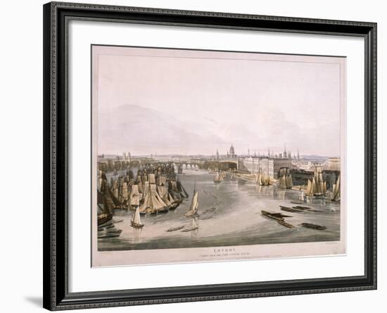 View of London, 1816-Robert Havell the Elder-Framed Giclee Print