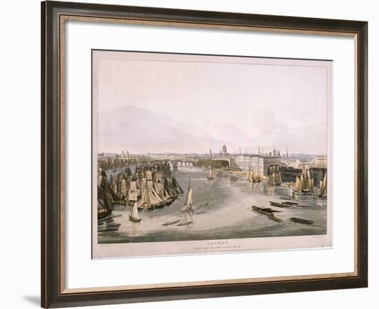 View of London, 1816-Robert Havell the Elder-Framed Giclee Print