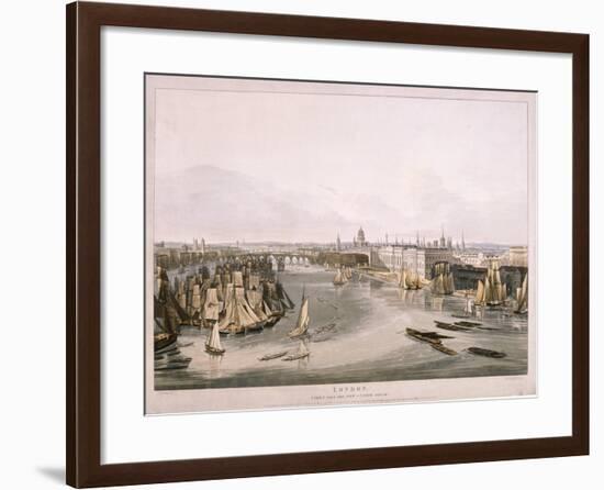 View of London, 1816-Robert Havell the Elder-Framed Giclee Print