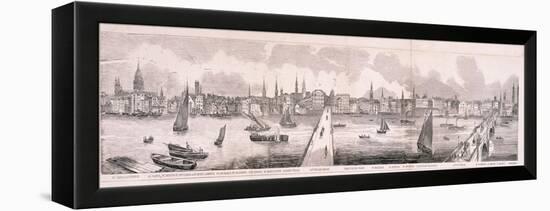 View of London, 1851-Anon-Framed Premier Image Canvas