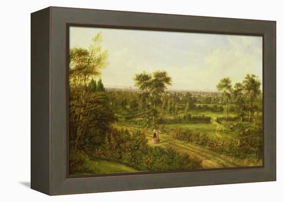 View of London from Denmark Hill-Alexander Nasmyth-Framed Premier Image Canvas