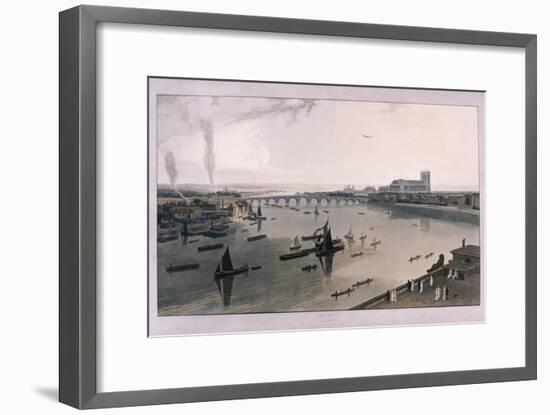 View of London from Somerset House, 1805-William Daniell-Framed Giclee Print