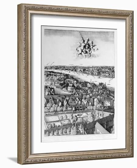 View of London, Published 1647 (Detail)-Wenceslaus Hollar-Framed Giclee Print