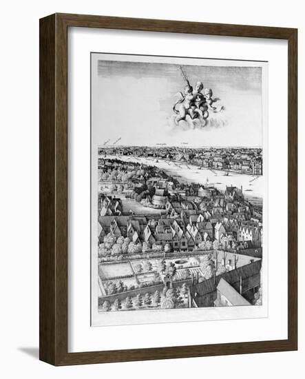 View of London, Published 1647 (Detail)-Wenceslaus Hollar-Framed Giclee Print