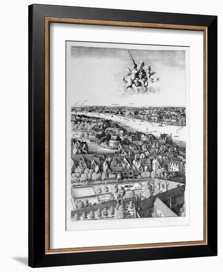 View of London, Published 1647 (Detail)-Wenceslaus Hollar-Framed Giclee Print