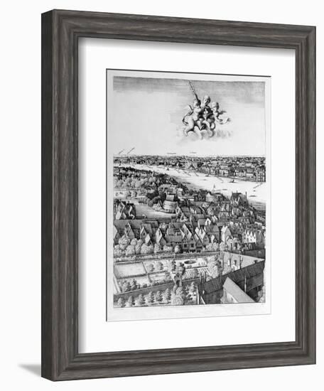 View of London, Published 1647 (Detail)-Wenceslaus Hollar-Framed Giclee Print