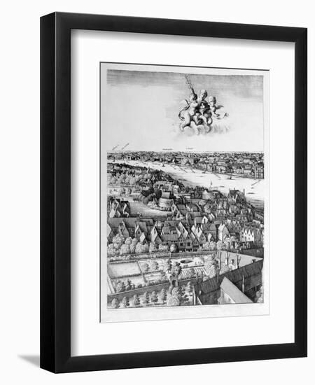 View of London, Published 1647 (Detail)-Wenceslaus Hollar-Framed Giclee Print