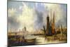 View of London with St. Paul's-John Wilson Carmichael-Mounted Giclee Print