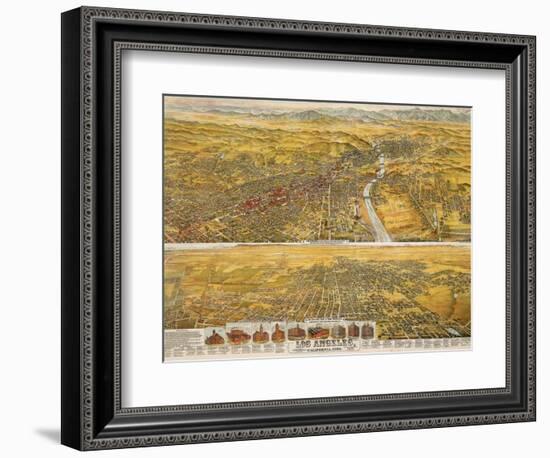 View Of Los Angeles, 1894-null-Framed Giclee Print